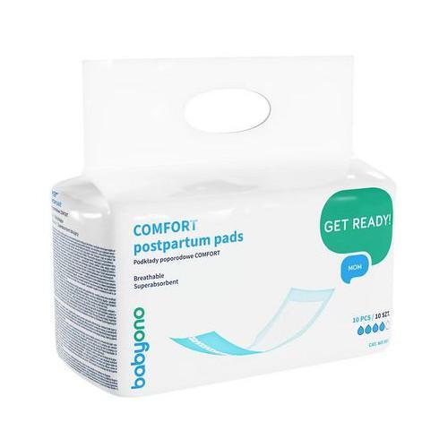 Miniaturka artykułu - BABYONO Podkłady poporodowe Comfort, 10szt. USZKODZONE FOLIOWE OPAKOWANIE