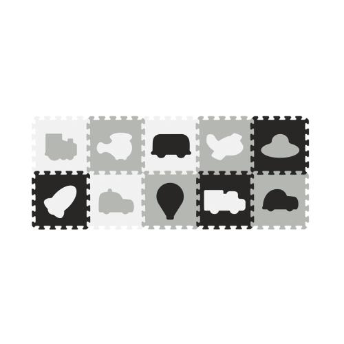 Miniaturka artykułu - BABYONO Puzzle piankowe Pojazdy, 10szt. (394/02)
