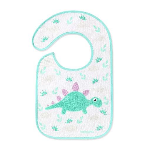 Miniaturka artykułu - BABYONO Śliniak frotte 23x37cm Dino zielony 6m+ 832