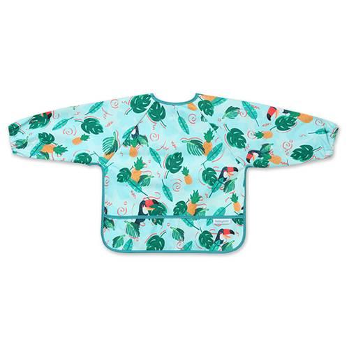 Miniaturka artykułu - BabyOno Śliniak z długim rękawem TOUKANS 1476/02, 1 szt.