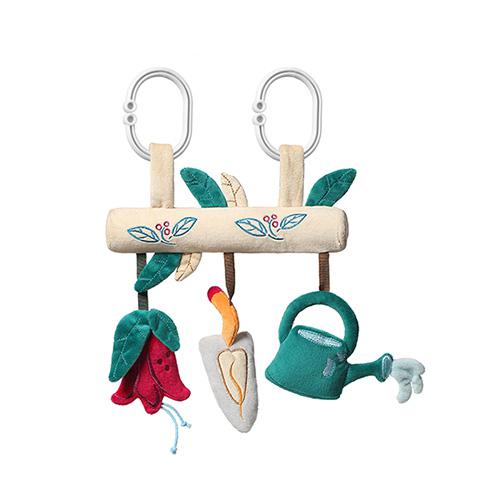 Miniaturka artykułu - BABYONO Zabawka edukacyjna - zawieszka do w&oacute;zka GARDEN GIRL, 1 szt.