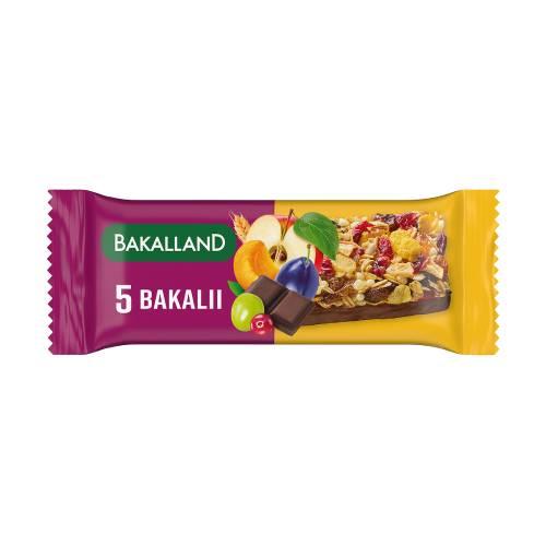 Miniaturka artykułu - BAKALLAND BA! Baton zbożowy 5 bakalii, 40g