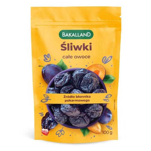 Miniaturka artykułu - Bakalland Śliwki całe owoce, 100 g
