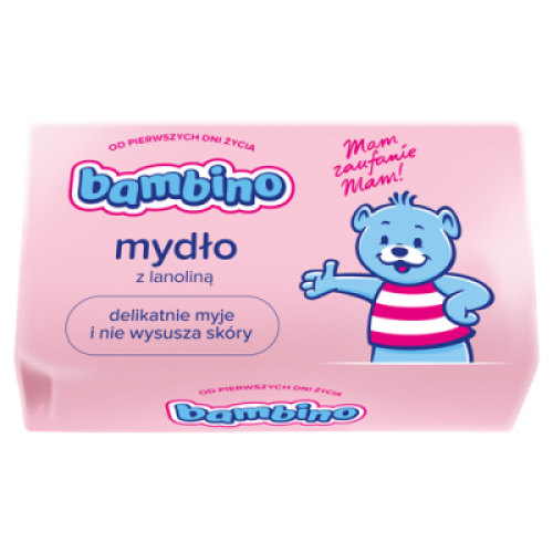 Miniaturka artykułu - Bambino Mydło z lanoliną dla dzieci 90 g USZKODZONE OPAKOWANIE
