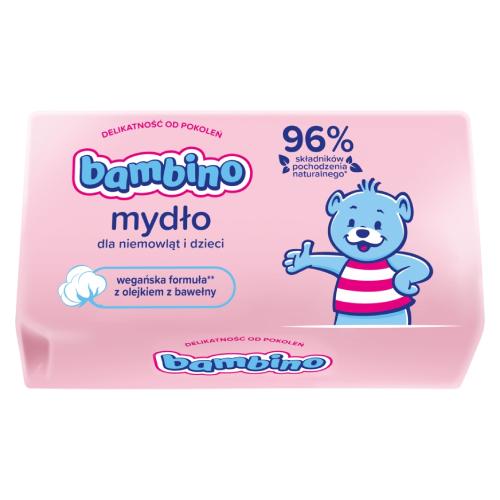 Miniaturka artykułu - Bambino Mydło z lanoliną dla niemowląt i dzieci, 90 g