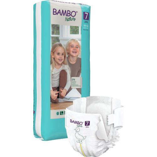 Miniaturka artykułu - Bambo Nature 7 (3XL 18+kg) Pieluszki, 40 szt. USZKODZONE OPAKOWANIE 