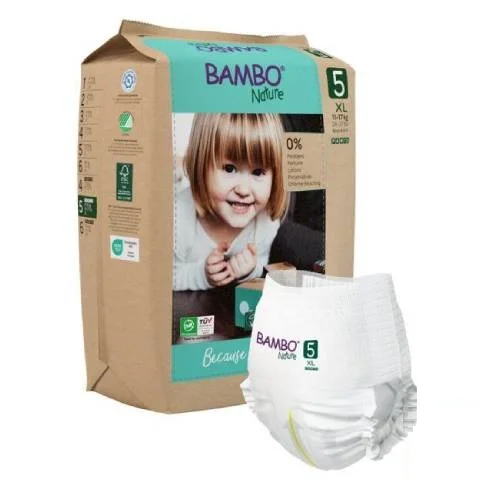 Miniaturka artykułu - Bambo Nature Pants 5 (XL 11-17 kg) Pieluchomajtki, 19 szt.
