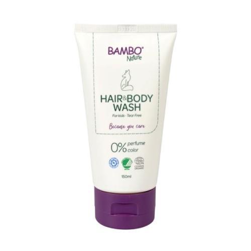Miniaturka artykułu - BAMBO Nature Żel do mycia włos&oacute;w i ciała, 150ml KR&Oacute;TKA DATA 31.08.2026