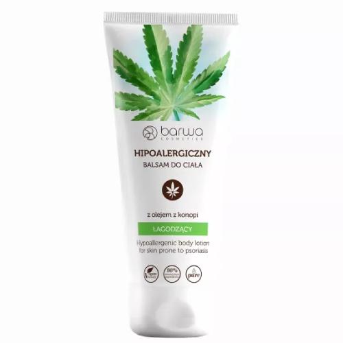 Miniaturka artykułu - BARWA Balsam do ciała łagodzący z olejem z konopi, 200ml