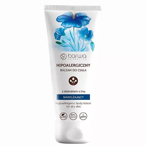 Miniaturka artykułu - BARWA Balsam do ciała nawilżający z ekstraktem z lnu, 200ml