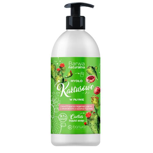 Miniaturka artykułu - BARWA Mydło w płynie Kaktus, 500ml