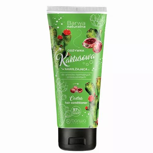 Miniaturka artykułu - BARWA NATURALNA Odżywka kaktusowa nawilżająca, 200ml