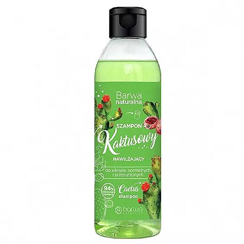 Miniaturka artykułu - BARWA NATURALNA Szampon nawilżający kaktusowy, 300ml 