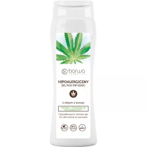 Miniaturka artykułu - BARWA żel pod prysznic z olejem z konopi, 400ml