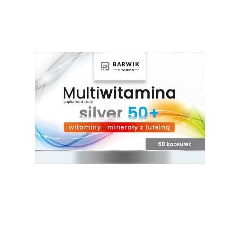 Miniaturka artykułu - BARWIK PHARMA Multiwitamina Silver 50+, 60 kapsułek