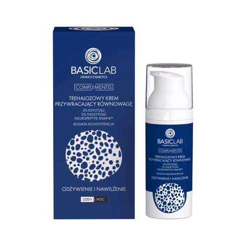 Miniaturka artykułu - BASICLAB Complementis Trehalozowy krem przywracający równowagę Odżywienie i Nawilżenie, 50ml