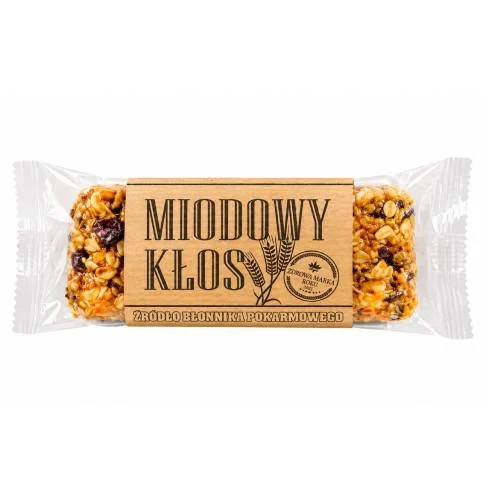 Miniaturka artykułu - Łysoń Miodowy Kłos Baton energetyczny z miodem, 80 g