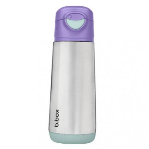 B.BOX Butelka termiczna sportowa z ustnikiem Lilac Pop, 500ml
