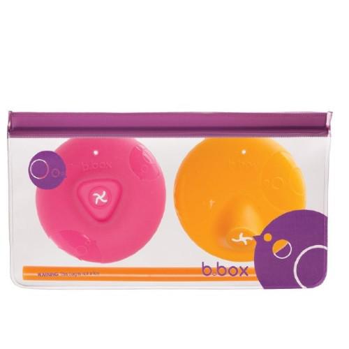 Miniaturka artykułu - B.BOX Nakładki silikonowe na szklankę Strawberry Shake, 2 sztuki