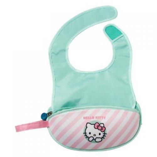 Miniaturka artykułu - B.BOX Podr&oacute;żny śliniak w saszetce - Hello Kitty - miętowy BRAK ORGINALNEGO OPAKOWANIA