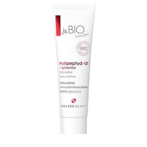 Miniaturka artykułu - BE BIO EWA CHODAKOWSKA Ageless Beauty Naturalny przeciwzmarszczkowy krem pod oczy, 15ml USZKODZONE TEKTUROWE OPAKOWANIE
