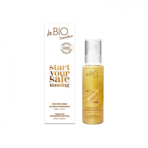Miniaturka artykułu - BE BIO EWA CHODAKOWSKA Naturalny olejek do ciała ze złotymi drobinkami, 100ml