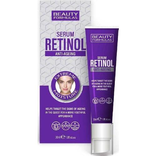 Miniaturka artykułu - BEAUTY FORMULAS RETINOL Anti-Ageing Serum nawilżające do twarzy, 30ml