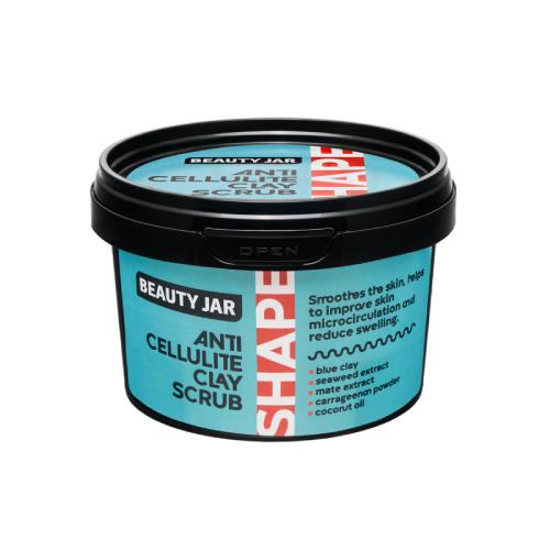 Miniaturka artykułu - BEAUTY JAR Anti-Cellulite Clay Scrub Wygładzający peeling do ciała glinkowy, 380g