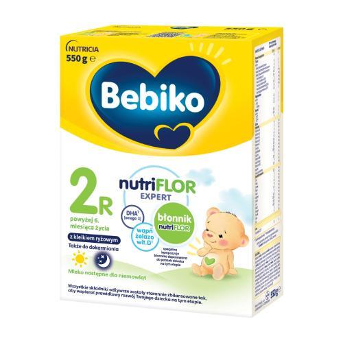 Miniaturka artykułu - Bebiko 2R NutriFlor Expert Mleko następne z kleikiem ryżowym dla niemowląt powyżej 6. miesiąca życia, 550 g USZKODZONY KARTON