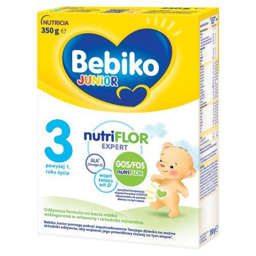Miniaturka artykułu - Bebiko Junior 3 Mleko modyfikowane dla dzieci powyżej 1. roku życia, 350g USZKODZONE TEKUROWE OPAKOWANIE