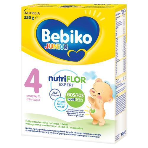 Miniaturka artykułu - Bebiko Junior 4 Mleko modyfikowane dla dzieci powyżej 2. roku życia, 350g KR&Oacute;TKA DATA 30.09.2026
