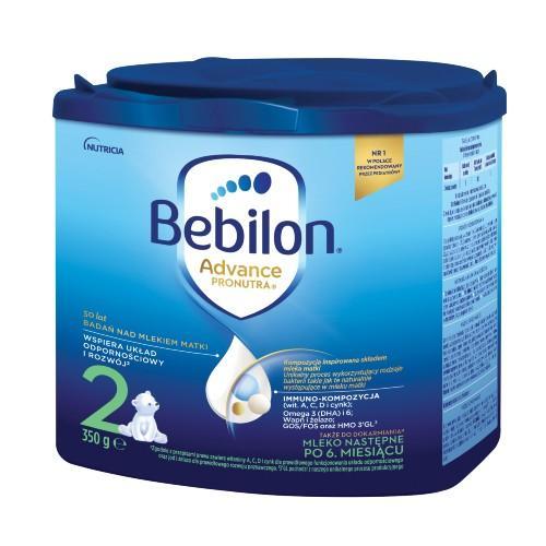 Miniaturka artykułu - Bebilon 2 Pronutra-Advance Mleko następne po 6. miesiącu, 350g KR&Oacute;TKA DATA 17.07.2026