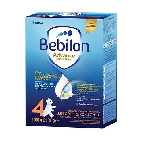 Bebilon 4 Pronutra Junior Formuła na bazie mleka po 2. roku życia, 1000 g (2 x 500 g) USZKODZONE OPAKOWANIE
