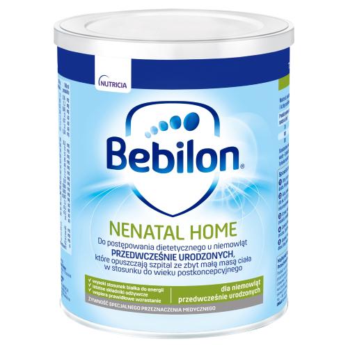 Miniaturka artykułu - Bebilon Nenatal Home dla niemowląt przedwcześnie urodzonych, 400 g