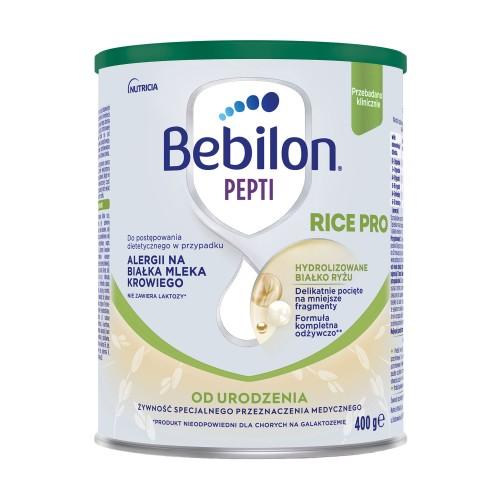 Miniaturka artykułu - Bebilon Pepti Rice Pro dla niemowląt od urodzenia, 400 g