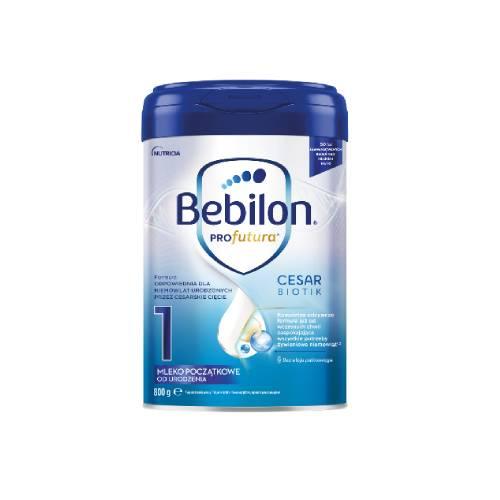Miniaturka artykułu - Bebilon Profutura Cesar Biotik 1 Mleko początkowe od urodzenia, 800g USZKODZONA ETYKIETA/ WGNIECONA PUSZKA