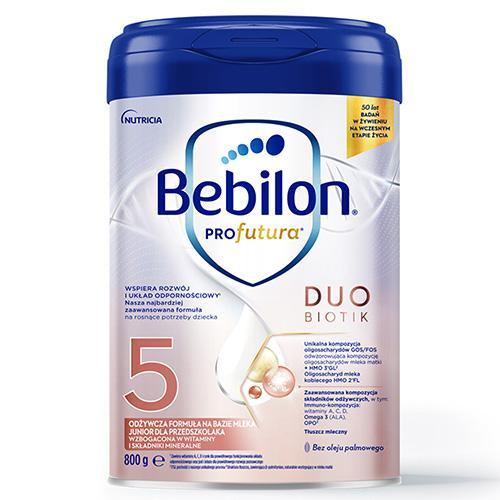 Miniaturka artykułu - Bebilon Profutura Duobiotik 5 Formuła na bazie mleka dla przedszkolaka, 800g USZKODZONE/WGNIECIONA PUSZKA.