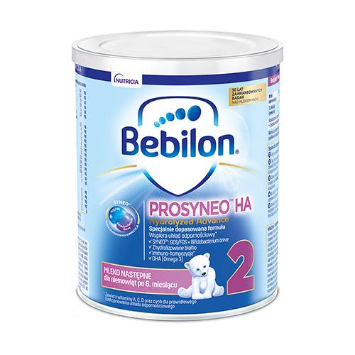 Miniaturka artykułu - BEBILON Prosyneo HA 2 Mleko następne dla niemowląt po 6. miesiącu, 400g WGNIECONA PUSZKA