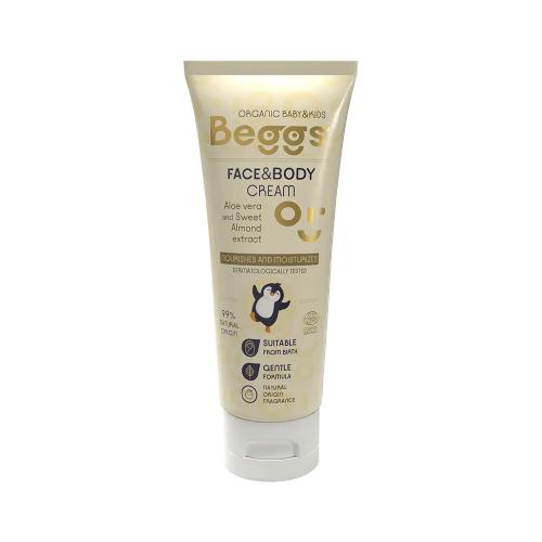 Miniaturka artykułu - Beggs Krem nawilżający do twarzy i ciała dla dzieci, 75ml