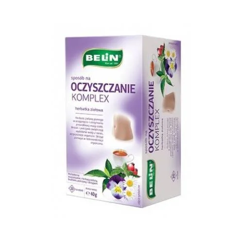 Miniaturka artykułu - Belin Spos&oacute;b na oczyszczanie komplex Herbatka ziołowa, 20 sasz.
