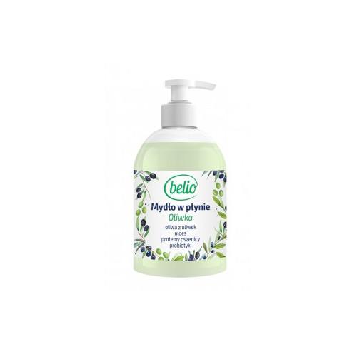 Miniaturka artykułu - Belio Mydło do rąk w płynie oliwka, 300ml