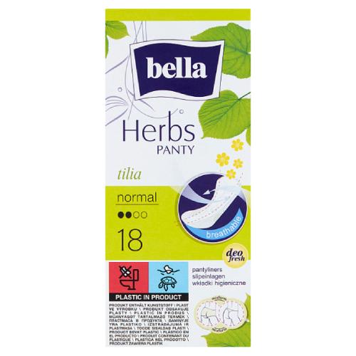 Miniaturka artykułu - BELLA Herbs Panty Tilia Normal Wkładki higieniczne, 18szt.