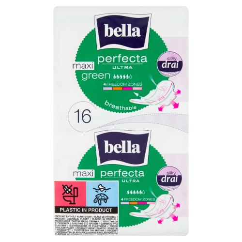 Miniaturka artykułu - Bella perfecta ultra green maxi podpaski, 16szt.