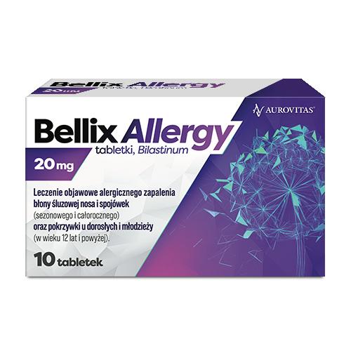 Miniaturka artykułu - Bellix Allergy Bilastyna 20 mg, Lek na alergię 10 tabletek
