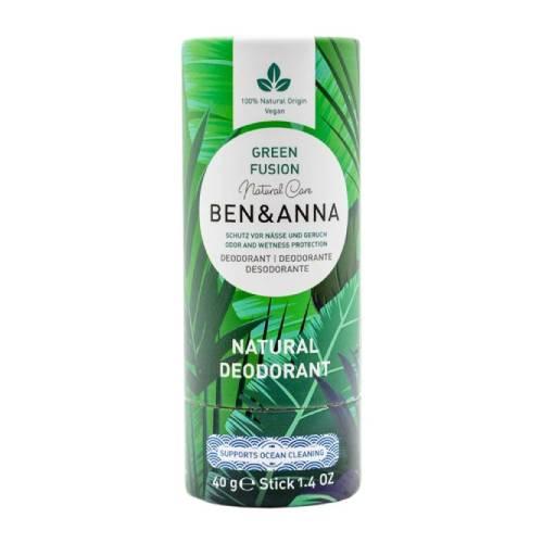 Miniaturka artykułu - Ben & Anna Naturalny dezodorant na bazie sody Green Fusion sztyft kartonowy, 40 g