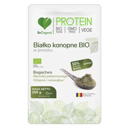 Miniaturka artykułu - BeOrganic Białko konopne BIO, 200g