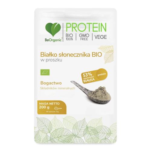 Miniaturka artykułu - BeOrganic Białko słonecznika BIO, 200g