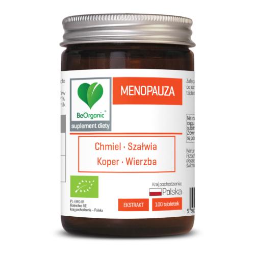 Miniaturka artykułu - BeOrganic BIO Menopauza, 100 tabl.