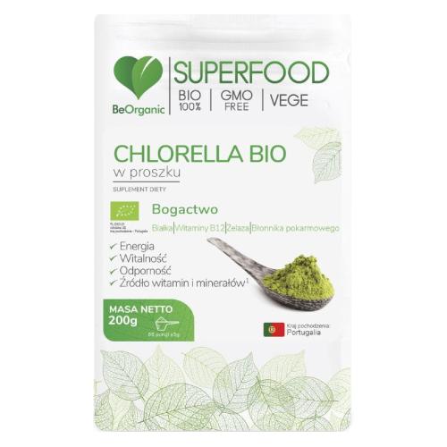 Miniaturka artykułu - BeOrganic Chlorella BIO, 200g
