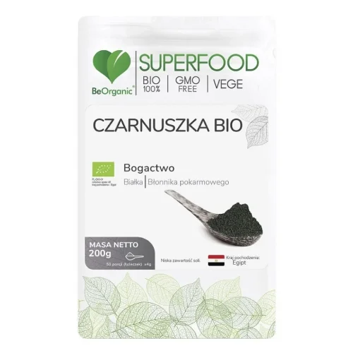 Miniaturka artykułu - BeOrganic Czarnuszka BIO, 200 g